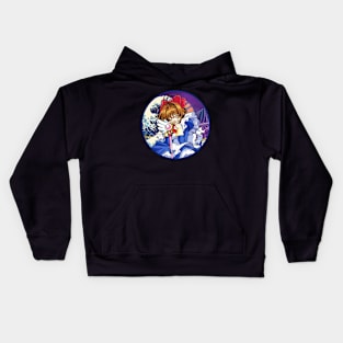 Classic Sakura Girl Japanese Manga Kids Hoodie